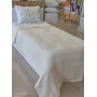 ETEHOMETEX HAVUZLU PİKE TAKIMI %100 PAMUK TEK KİŞİLİK KREM 8696474232109